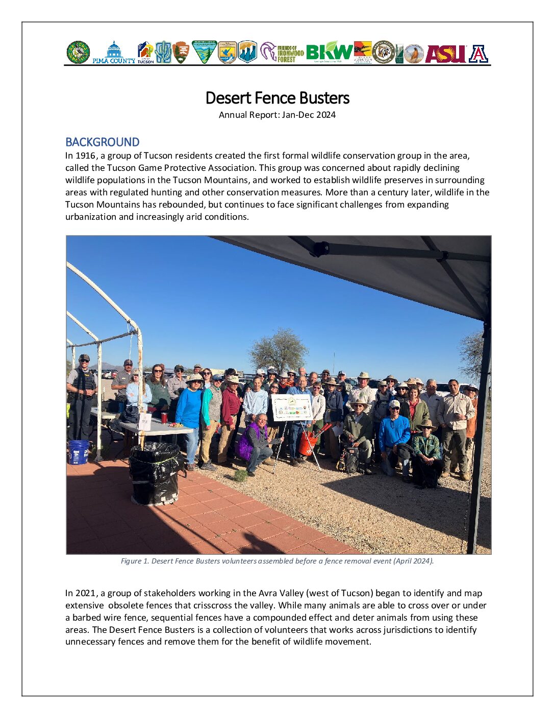 2024 Desert Fence Busters Annual Report